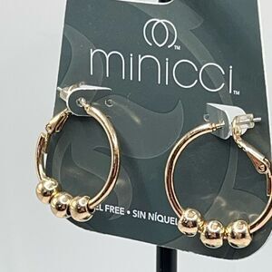 Minicci Gold Hoop Earrings